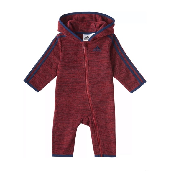 adidas Infant Boys' Microfleece Hooded Onesie